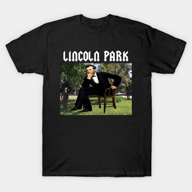 LINCOLN PARK Band Tee - Parody Off Brand Funny Boot Knock Off Meme T-Shirt by blueversion